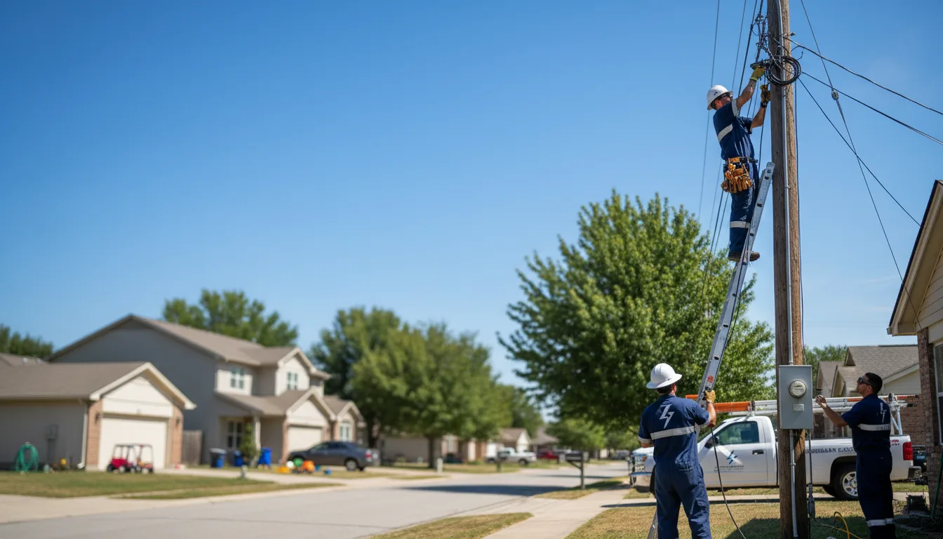 Residential electrician providing installation services in Moline, IL